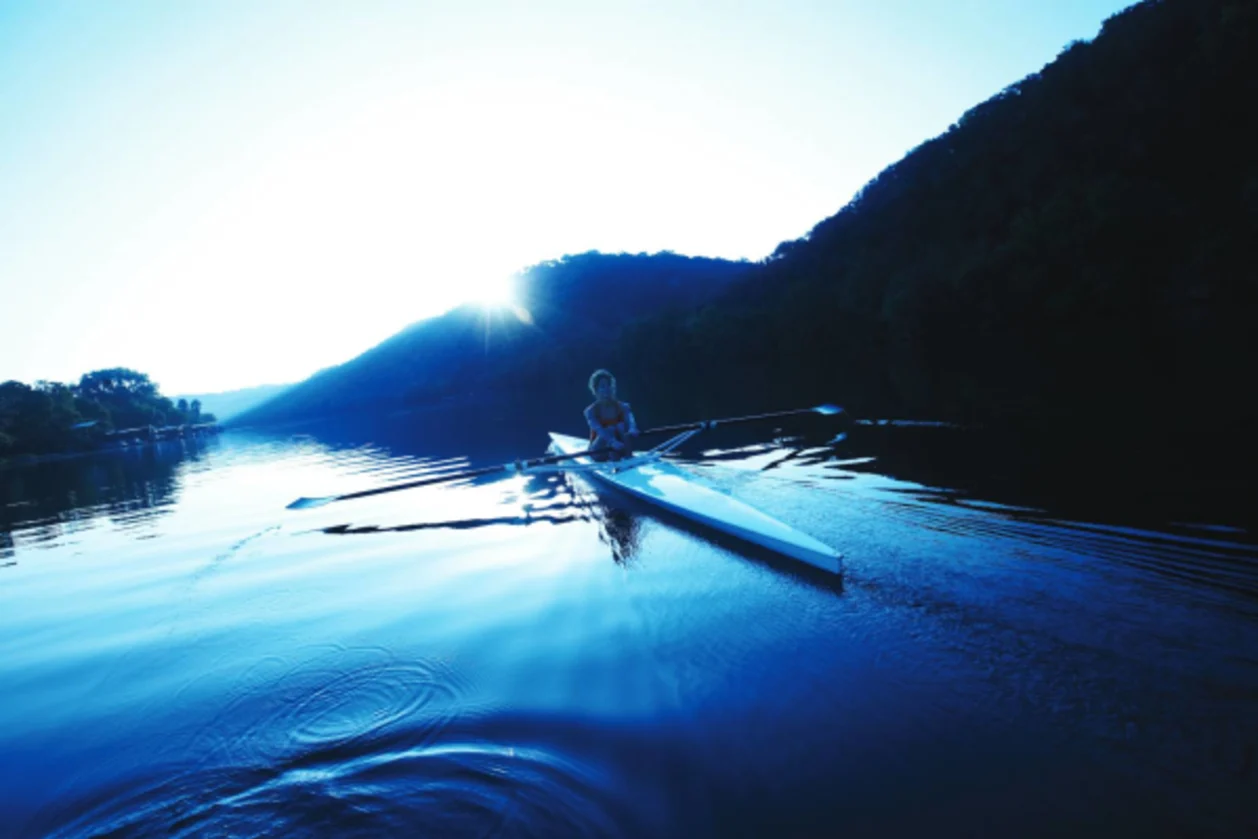 Sculling at Lake Austin Spa Resort